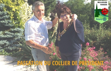 Passation du collier entre René et Danielle